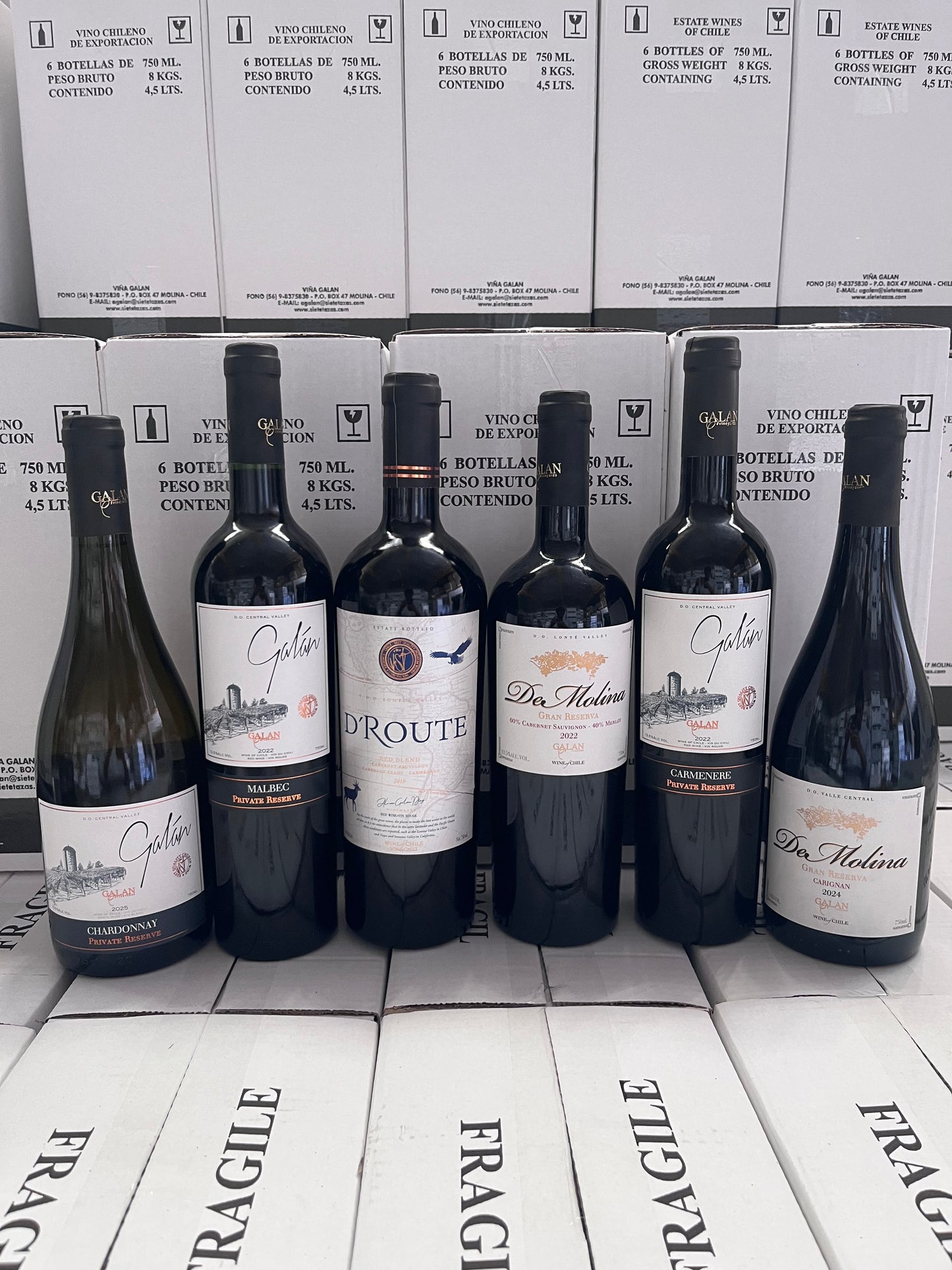 Caja 6 Vinos : 3 Reserva 2 Gran Reserva e 1 Icono