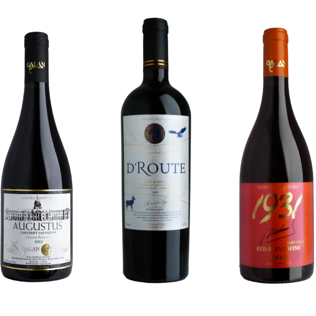 Los Top 3 Pack de 3 Vinos Tintos Gran Reserva e Icono