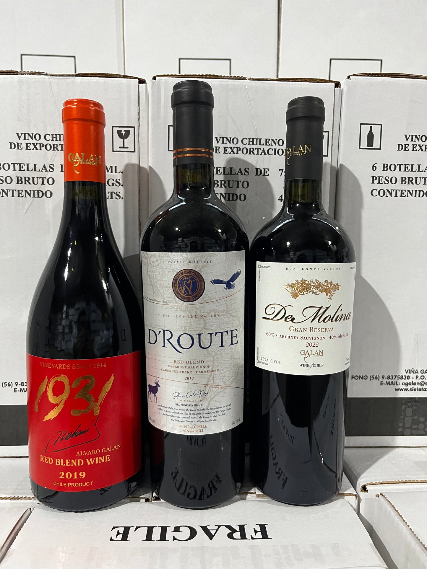 Caja 3 Vinos : 2 Iconos 1 Gran Reserva