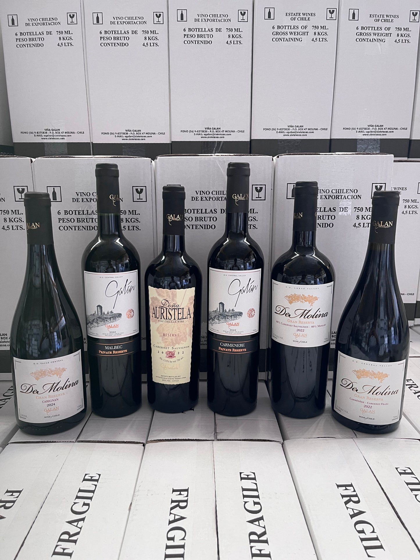Caja 6 Vinos: 3 Reserva 3 Gran Reserva