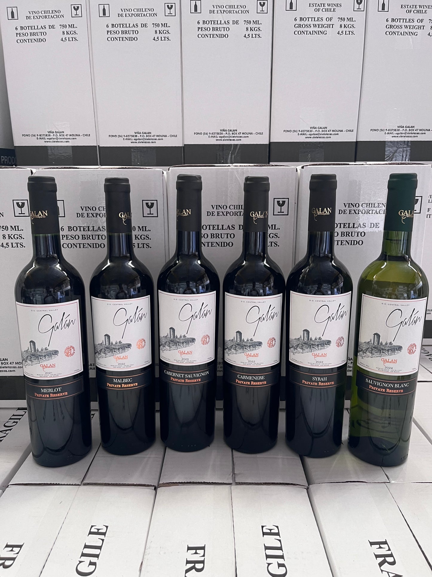 Caja MIX RESERVA PRIVADA 6 x 750 ml